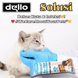 Tetes Telinga Kucing Terbaik Untuk Conge & Ear Mites Kutu dan Infeksi Telinga Sehingga Kucing Merasa Lebih Nyaman DELLO