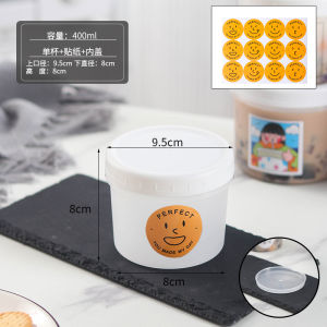 Duduban 400/600ml ถ้วยพุดดิ้ง Overnight ถ้วยข้าวโอ๊ตผงน้ําแข็งซุปเย็นหลายการไหลเวียนโลหิต Grasshopper ซุป Jar