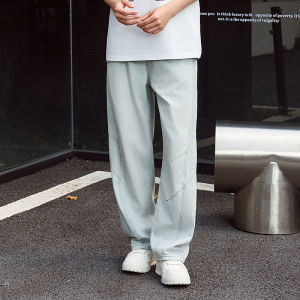 SANFU | Summer New Segmented Structure Adjustable Waist Loose Straight Jeans