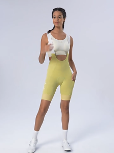 Santic Women Cycling Bib Shorts 6 Hours Riding 4D Padded Shockproof Breathable Sports Bike Shorts