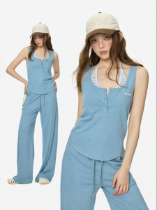 Turn Signal | Stylish Camisole and Long Pants Two-piece Suit
