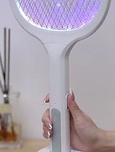 UUOY- Best Electric Fly Swatter Insect Killer Tennis Racket - Effective Powerful 3000V Rechargeable Bug Zapper for Camping Indoor & Outdoor Zap Mosquitoes Bugs 3-Layer Safety & LED Light