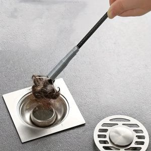 4 Claw Pipe Dredger Flexible Spring Drain Cleaner Hair Catcher Sewer Unblocker for Kitchen Sink Toilet Floor Drain