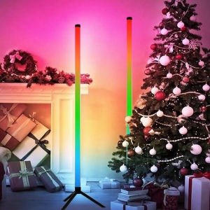 Smart RGB LED Corner Floor Lamp Modern USB Power Foot Light APP Remote Control Living Room Bedside Decor Dimmable Stand Lighting