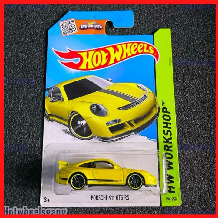 Hot Wheels Porsche 911 GT3 RS 2011 Pearl Yellow 2015 Model Col