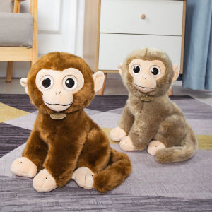 JOJO CASTLE 17/30cm Simulation Monkey Plush Toy Cute Stuffed Wild Animals Orangutan Doll Kawaii Christmas Gifts For Children Boys Gifts