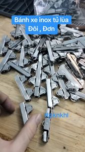 [10 Cái] Bánh xe lùa tủ kính cửa kính kẹp kính Matex - đơn/ đôi