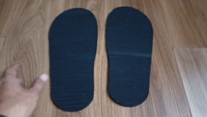 Alas Bawah Sol Potong Outsole Sandal Sole Karet Mentah Rubber Genteng Hitam
