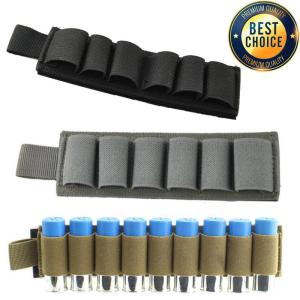 Tactical Outdoor 6 Round Shotgun Shell Holder Ammunition Pistol Bullet Reload Holder with Adhesive Backing Sticker