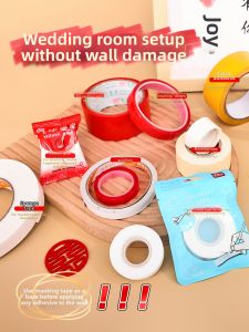 XIKUNLE | No Residue Transparent Double-Sided Wall Decorating Tape