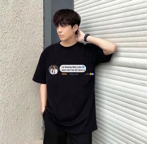 Áo Thun Nam - Nữ " Lê Dương Bảo Lâm : Sao Hay Ra Dẻ Quá" 100% Cotton.