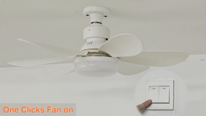 2-in-1 Ceiling Led Light Fan E27 40W With Remote Control 3 color adjustment 6 Fan Blades