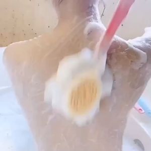 Cây bông tắm chà lưng cán dài massage tẩy tế bào chết GA625