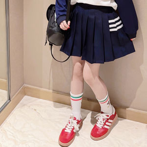 Girls Polo Neck Sweatshirt Spring Fashionable Base Layer Shirt Medium to Large Childrens Clothing Cotton 90% Other 10%