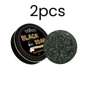 EELHOE | EELHOE Black Soap Deep Nourishment Long Lasting Moisturizing Powerful Cleaning Soft Smooth Hair Revitalizing Natural Shampoo Bar