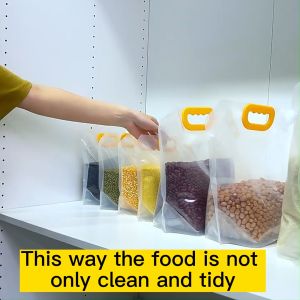 Grain Storage Bag / Transparent Plastic Spout Pouch / Liquid Beverage Bag / Beg penyimpanan food bag storage