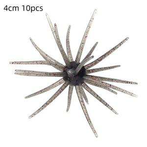 Sea Urchin Soft Fishing Lures 10Pcs 4/7cm Food Grade TPE Silicone Baits for Bream Saltwater Fishing