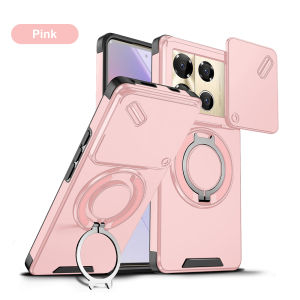 Slide Lens Protect For Magsafe Holder Case For Infinix Note 40 50 Pro Plus Smart 10 Plus 9 HD Hot 50i GT 20 Pro Shockproof Cover