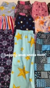 Promo 6pcs Legging Motif Anak Perempuan Bahan Tebal Adem Nyaman Dipakai / Celana Leging Panjang Anak