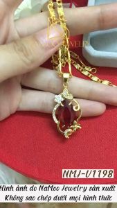 Dây Chuyền Nữ Sang Trọng Cao Cấp V1198 Đỏ Xanh