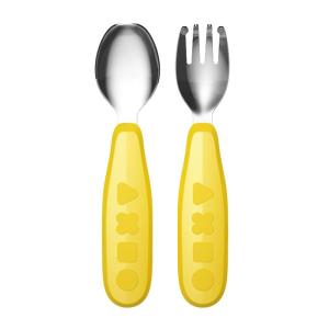 Octoto | Baby Feeding Training Stainless Steel Spoons and Forks
