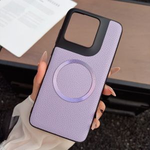 szhaiyu | For Magsafe Wireless Charging Phone Case for Motorola X70 Air Pro Edge 70 Fusion+ 60 50 Ultra G86 G67 Leather Protector Cover