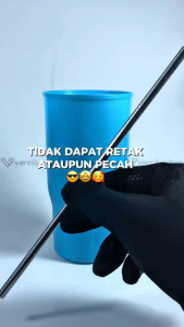 2PCS Sedotan Stainless Steel Straw Ramah Lingkungan Lengkung Melengkung