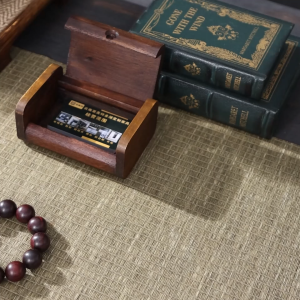 ไม้ดอกบัวลายไม้เนื้อแข็งกล่องไม้จิ้มฟันกล่องเครื่องประดับไม้จิ้มฝ้ายเก็บนามบัตรกล่องเครื่องประดับไม้โบราณขนาดเล็ก