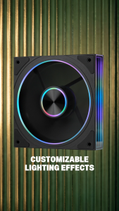 Armaggeddon ARGB Kit 8000 120mm PWM Infinity Mirror PC Case Fan Forward Reverse Silent RGB Cooling Fan