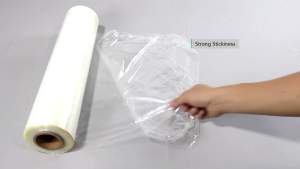 Clear Stretch Film/Wrapping Firm/Plastic Pallet Wrap - 500mm (2kg x 1 Roll)