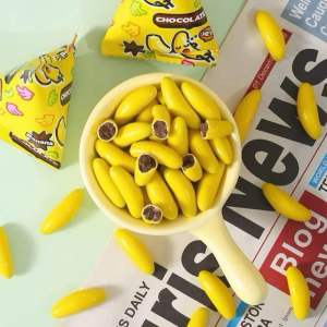 Túi 300g Kẹo Socola Giòn Quả Chuối Ít ĐườngNgọt Ngào Thơm Ngon