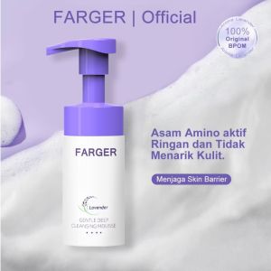 Paketan FARGER Facial wash cleanser pembersih wajah Lavender pencerah wajah sudah bpom