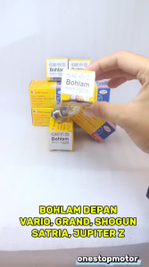 Bohlam Lampu Depan Vario Grand Shogun Satria Jupiter Z Asli H2-34901-KFV-1200 Bulb HL 12V25/25W