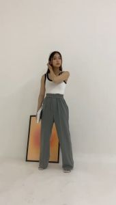 G21 Celana Panjang Kulot Joger Highwaist Wanita Pinggang Karet Casual Bahan Import Premium Quality