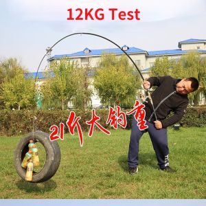 New Max Drag 12KG Telescopic Portable Fishing Rod 2.4m 2.7m 3.0m 3.6m 4.5m Travel Rod Rock Fishing Boat Spinning Rod