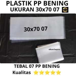 Plastik PP Bening Tebal 07 Ukuran 30x70 07 kemasan makanan