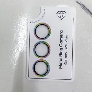 Diamond Camera Ring For Samsung Galaxy S25 24Ultra S25 Plus Samsung S25 Tempered Glass Camera Lens Protector Alloy Ring Cover