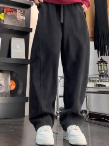 Quần Nỉ Nam Mùa Thu Đông Phong Cách Mới Rộng Rãi Quần Thể Thao Ống Rộng Quần Dài Thường Ngày Quần Dài Ống Rộng Quần Dài Ống Rộng