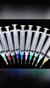 10Pack/4Pack Creative Hobby Glue Applicator Industrial Syringe Suitable for Flat-Bottomed Rhinestones and Crafts-10Pack