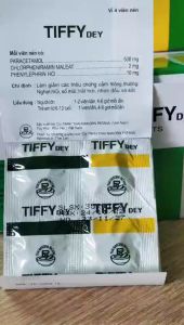 SALE 1 VỈ TIFFY CẢM CÚM SỔ MŨI NGẠT MŨI