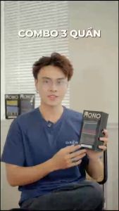 Boxer nam MONOMEN 851 HÔP 3 QUẦN chất liệu NYLONG KẾT HỢP THUN LANH. MÁT LẠNH THẤM HÚT