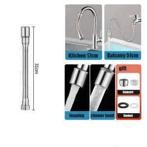 Stainless Steel Faucet Sprayer Head Universal 1080° Rotation For Kitchen Washbasin Extension Faucet Bubbler Tap Splash Nozzle
