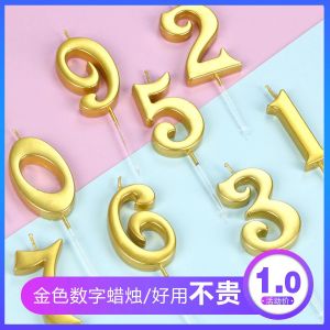 Vàng Số Nến Sáng Tạo Nến Sinh Nhật Cho Giáng Sinh Lễ Tình Nhân Kỷ Niệm Trang Trí Bánh Món Tráng Miệng Bàn Đạo Cụ