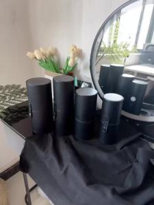 Makeup Brush Holder Large Capacity Make up Brush Case Organizer Cosmetic Cup Cylinder Storage Bag