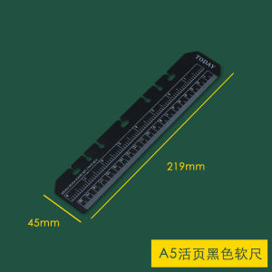 New Calendar A6pvc Transparent Hand Account Loose-Leaf Business Card Album Notepad Storage File Bag Card Bag Zipper Bag A5 Notebook Replacement Buggy Bag Journal Book Bag Bookmark Measuring Tape