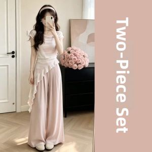 NIUVIES | Relaxed Fit Popular Pink Outfit Set
