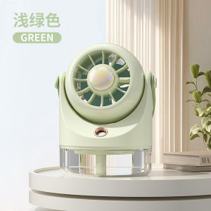 Desktop USB Charging Air Spray Cold Wind Fan Water Cooling Turbine Humidifying Spray Fan Home Use Portable Fan