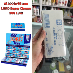 Vỉ 200 lưỡi Lam LORD Super Chome [ 200 Lưỡi lam ]  Siêu Bén  Chính Hãng.