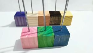 10pcs Polikromatik Klip Kayu Tatakan Holder Stand Penjepit Foto Kartu Kayu Price Tag Nomer Meja