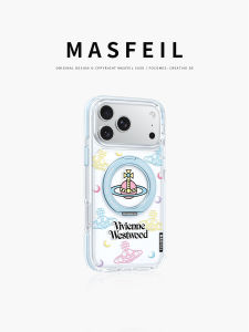 MASFEIL | Colored Magnet Support Stand Clear High-End iPhone 17 Pro Max Case